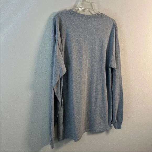 UNC Asheville UNCA Bulldogs Retro Gray Long Sleeve Shirt Men’s Large Cotton NCAA - Picture 7 of 7